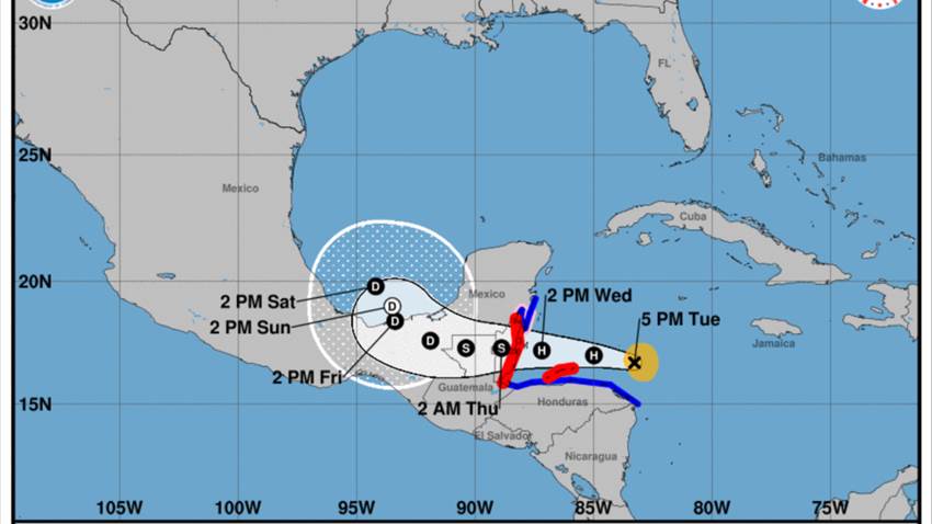 Tormenta tropical Lisa amenaza con convertirse en huracán en las próximas horas