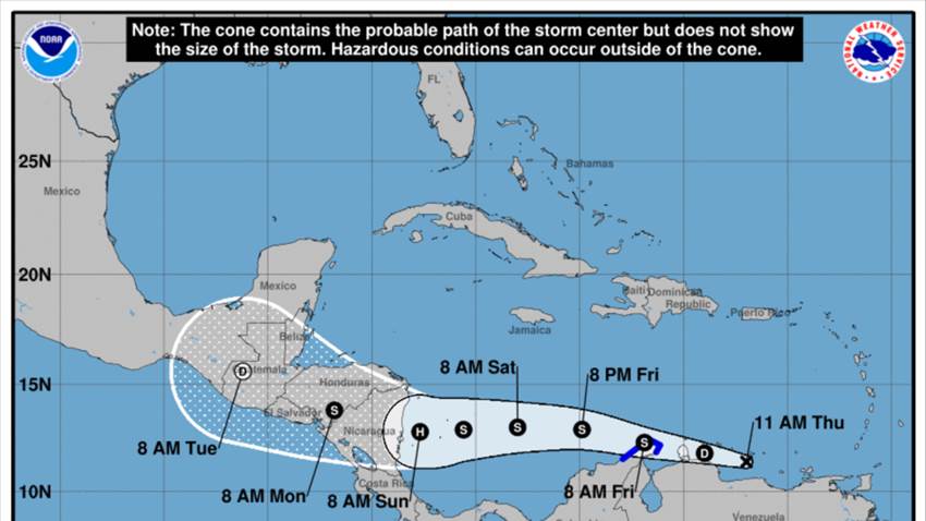 Perturbación tropical cerca de Venezuela podría convertirse en ciclón, piden tomar precauciones
