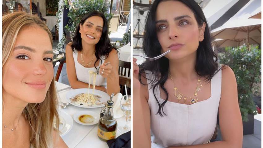 Sarah Kohan y Aislinn Derbez disfrutan de una tarde de chicas y mucha pasta en Beverly Hills
