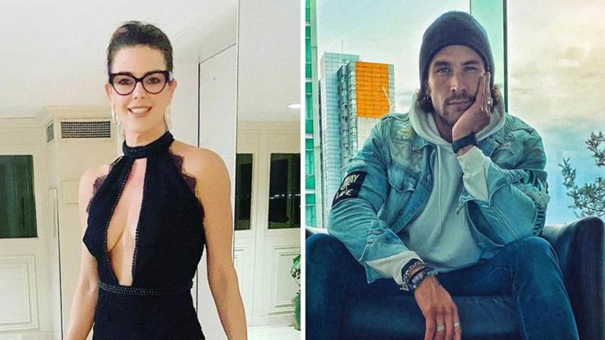 Alicia Machado y Roberto Romano disfrutan su romance en la playa