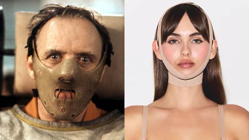 Hannibal Lecter y la nueva máscara para moldear la cara de Kim Kardashian