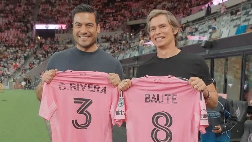 Carlos Rivera y Carlos Baute disfrutan la emoción del fútbol con Lionel Messi y el Inter Miami