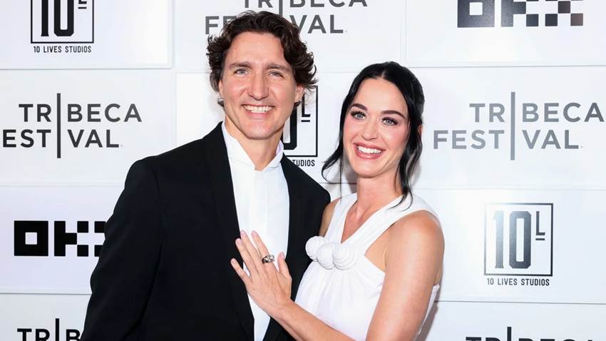 Entre miradas enamoradas y tiernos gestos, Katy Perry y Justin Trudeau debutan como pareja en el Festival de Tribeca