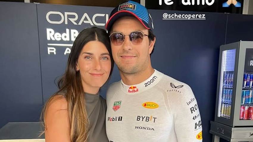 Sergio 'Checo' Pérez y Carola Martínez celebran su octavo aniversario de bodas con tiernas fotografías