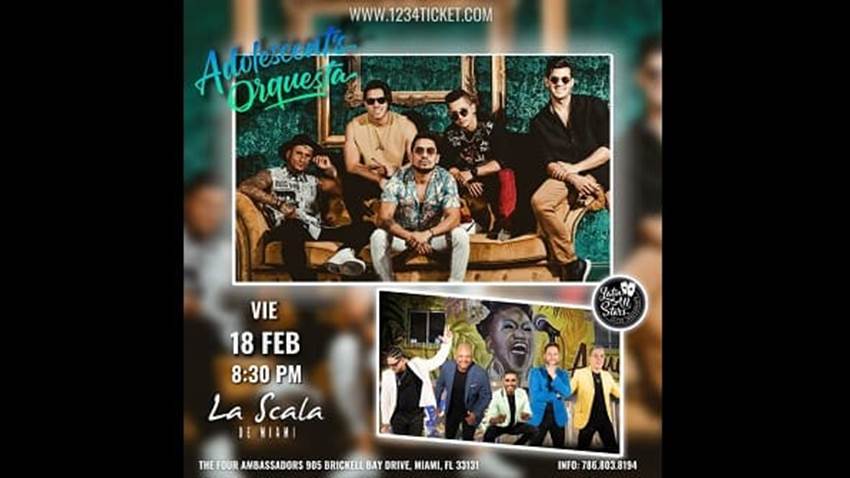 Adolescentes Orquesta presentará un gran show junto a “Latin All Stars” en “La Scala” Miami