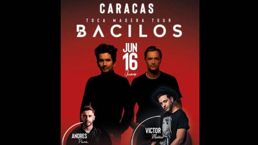 Bacilos llega a Venezuela para presentar su “Toca Madera Tour”