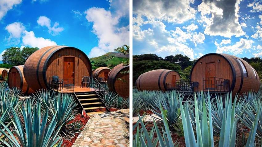 Duerme en una barrica enorme de tequila: el hotel mexicano que debes visitar
