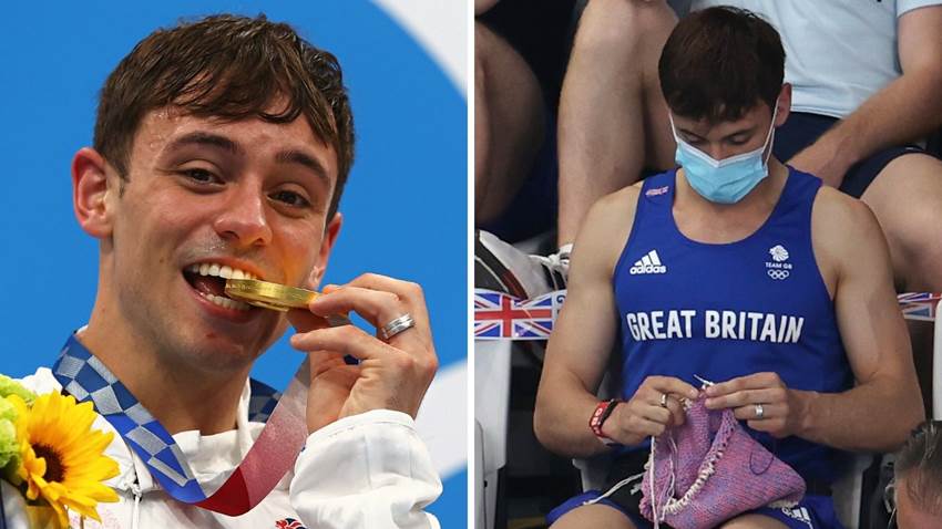 Al fin sabemos que tejió Tom Daley en los Juegos Olímpicos: el atleta reveló su bella creación