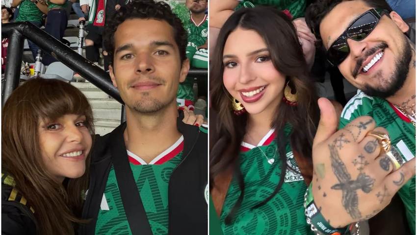 Ángela Aguilar, Nodal, Itatí Cantoral, Belinda y más famosos apoyan a México en un juego decisivo en el Mundial 2026