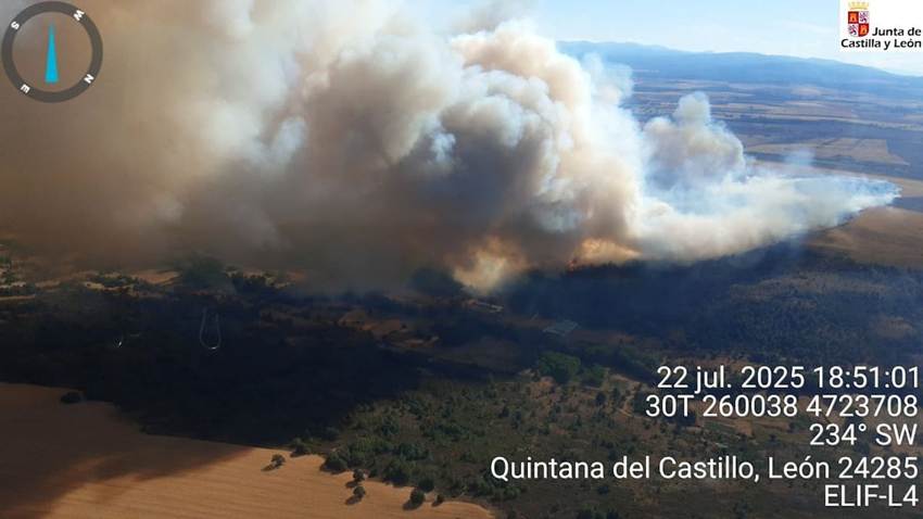 Investigado un agricultor imprudente por provocar un incendio que quemó 150 hectáreas en León