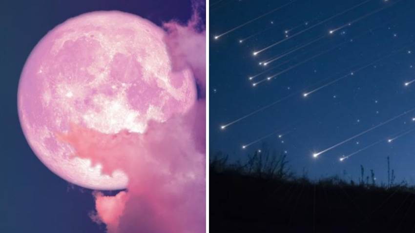 Abril tendrá una superluna rosa y 5 eventos astronómicos que no te puedes perder