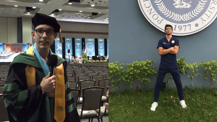 Carlos Monroig, el estudiante destacado de medicina de la Ponce Health Sciences University