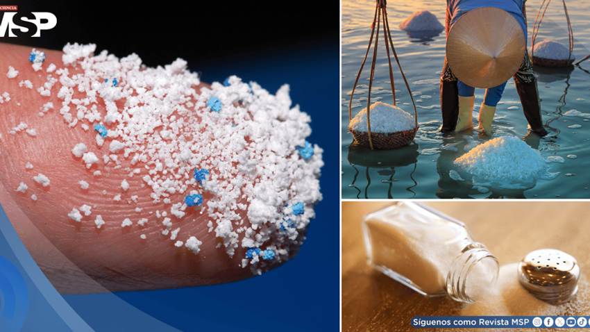 Científicos detectan microplásticos en la sal: llegarían del mar, del aire y terminan en tu cuerpo
