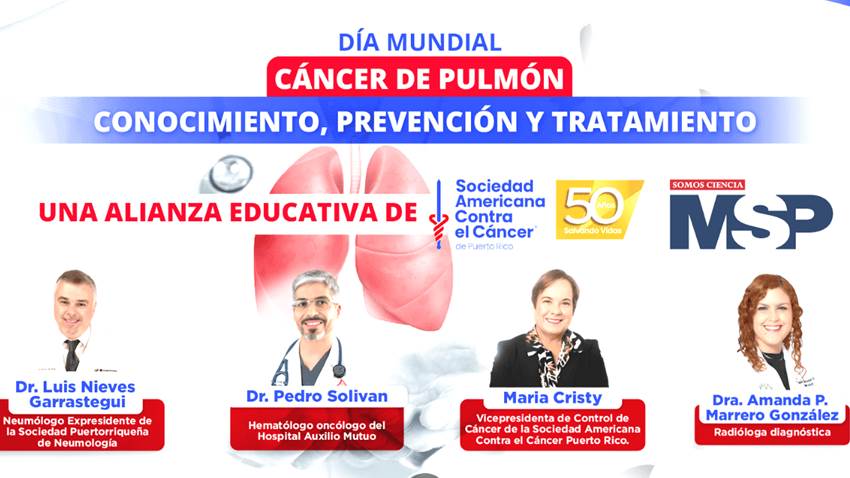 Sociedad Americana Contra el Cáncer y Revista MSP unen fuerzas en el Día Mundial del Cáncer de Pulmón