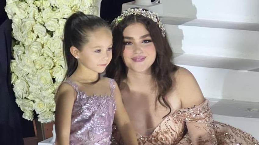 La tierna serenata de la hijita del ‘Canelo’ Álvarez a su hermana mayor en su fiesta de 15 año