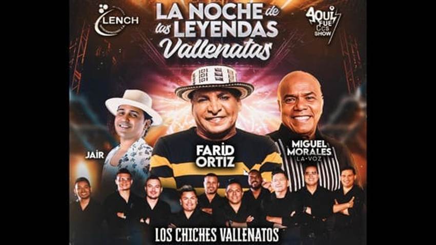 “La Noche de las Leyendas Vallenatas” llegará a Venezuela