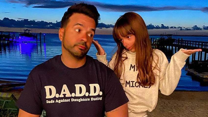 Luis Fonsi, incrédulo ante lo grande que luce su hija Mikaela
