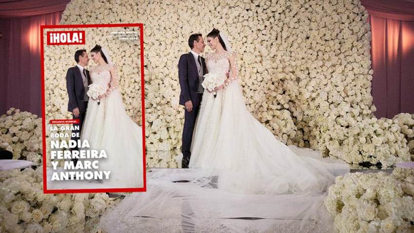 Así ha sido la romántica boda entre Marc Anthony y Nadia Ferreira
