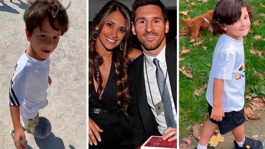 Los hijos de Leo Messi y Antonela Rocuzzo disfrutan de su nueva vida en París