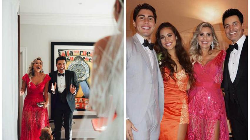Los mejores momentos de Chayanne y su familia en la boda de Lele Pons y Guaynaa