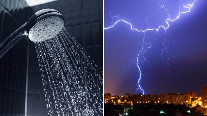 ¿Es verdad que lavar los trastes o bañarte durante una tormenta es muy peligroso?