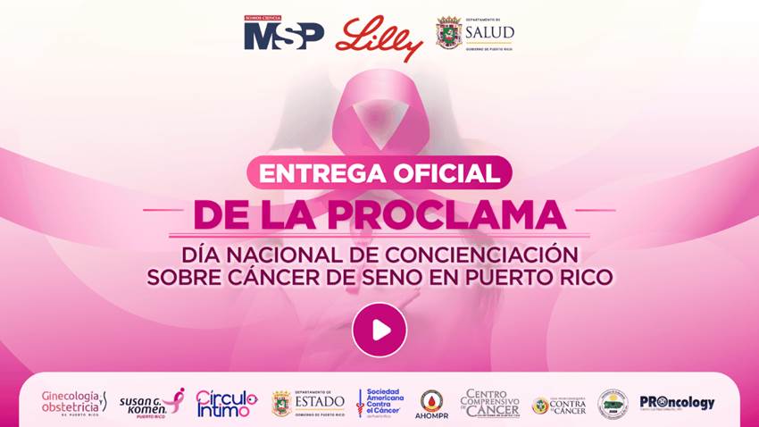 Puerto Rico establecerá el Día Mundial contra el Cáncer de Seno con proclama histórica