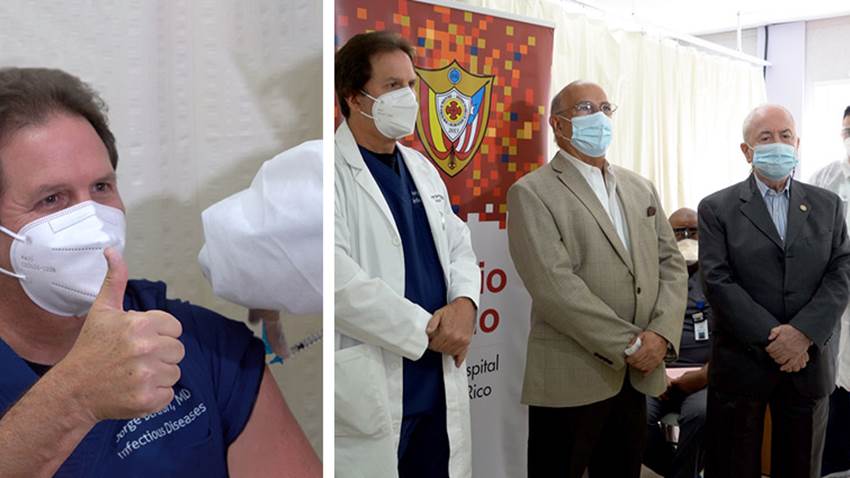 510 profesionales de la salud del Hospital Auxilio Mutuo fueron vacunados contra COVID-19