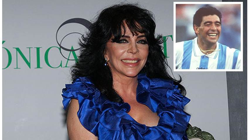 Verónica Castro revela cómo fue su encuentro con Maradona y la amistad que los unió